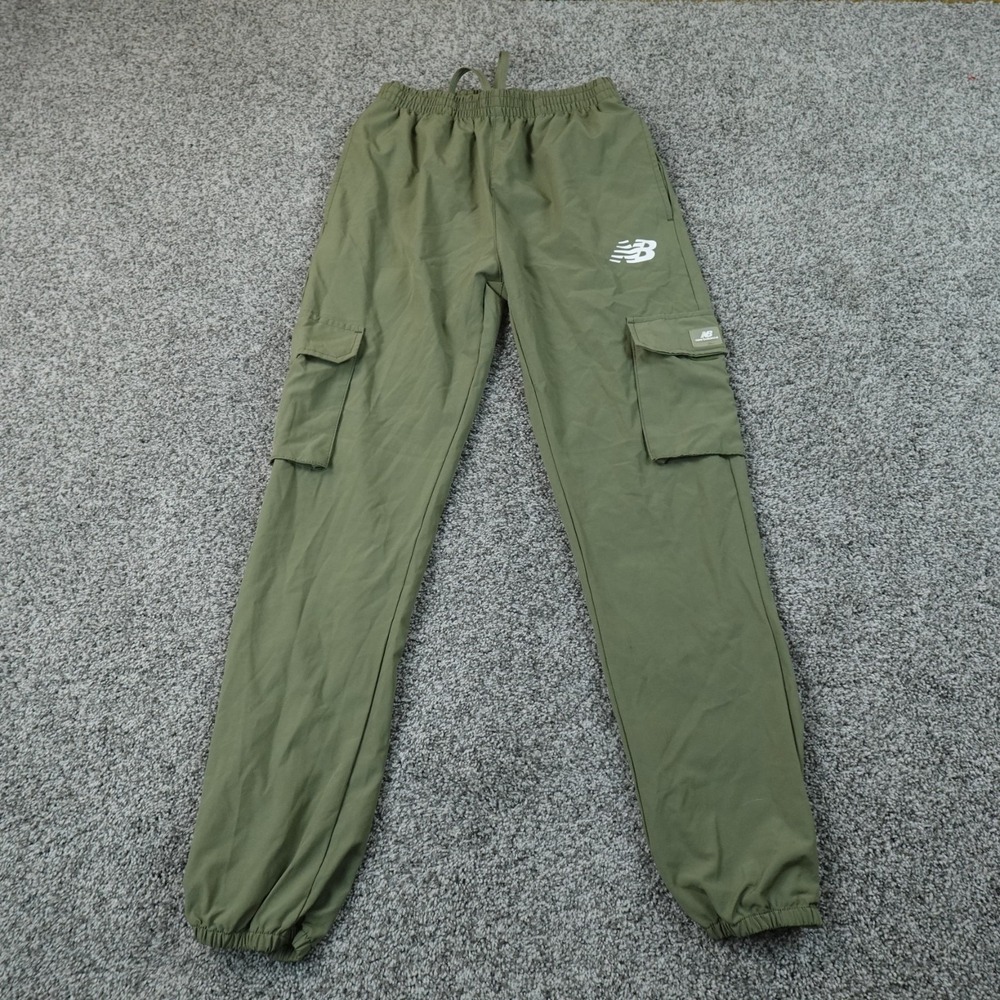 New Balance Pants Mens S Green Cargo Ripstop Jogger Sweatpants Drawstring Gym